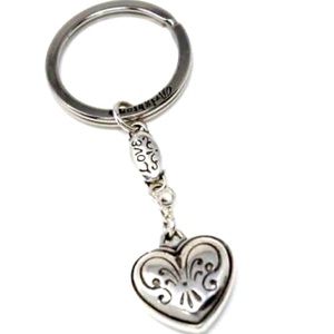 💜Brighton Silver Heart Fob Keychain💜